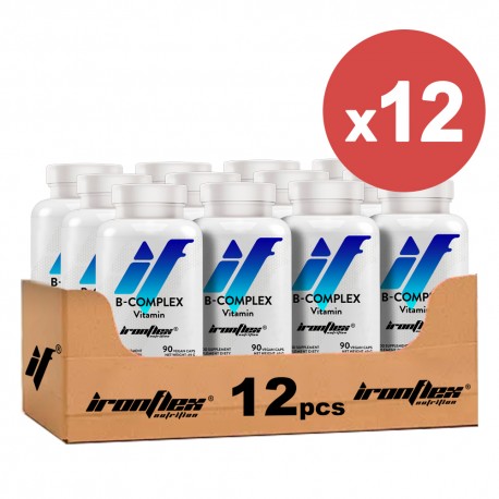 IronFlex Vitamin B Complex - 90 caps. (Package x12)