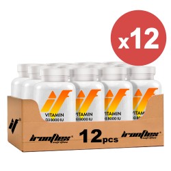 IronFlex Vitamin D3 8000IU - 200 tabs. (Package x12)