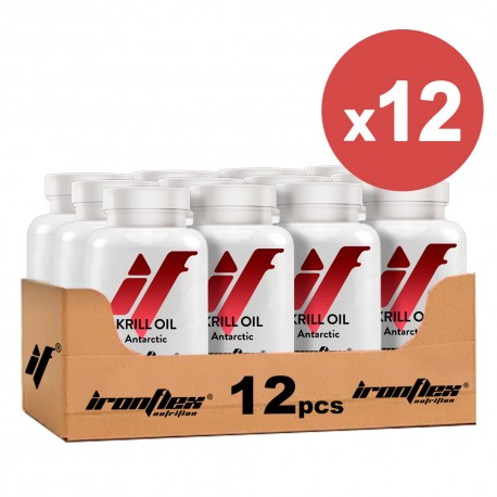 IronFlex Krill Oil 500mg - 90 softgel. (Package x12)