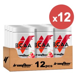 IronFlex BCAA Recovery - 500g  strawberry (Package x12)
