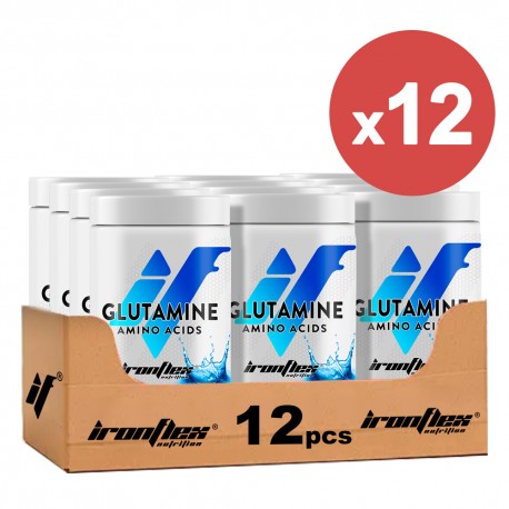 IronFlex Glutamine - 500g natural. (Package x12)