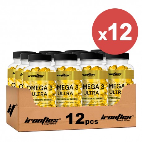 IronFlex Omega 3 Ultra - 180 caps ( Pakiet 11 + 1 Gratis )