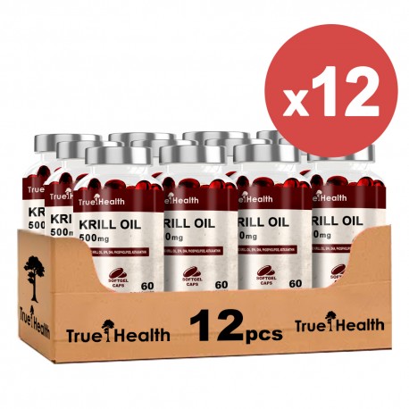True Health Krill Oil 500 mg - 60 kaps. softgels (Package x12)