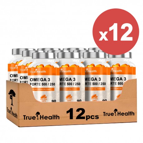 True Health Omega 3 Forte 500/250 - 90 caps. softgels (Package x12)