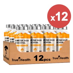 True Health Omega 3-6-9 - 100 caps. softgels (Package x12)