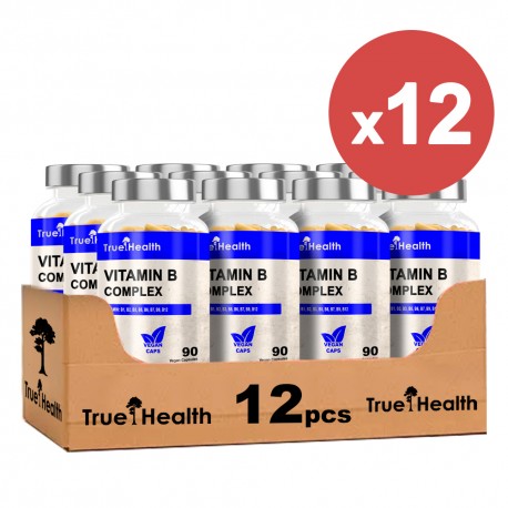 True Health Vitamin B Complex - 90 caps. vegan (Package x12)