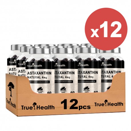 True Health Astaxanthin 4mg - 60 caps. softgel (Package x12)