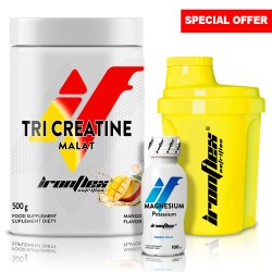 IronFlex Tri Creatine Malate - 500g mango +gifts