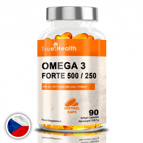 True Health Omega 3 Forte 500/250 - 90 caps. softgels