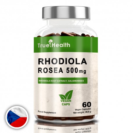 True Health Rhodiola Rosea 500mg - 60 caps. vegan