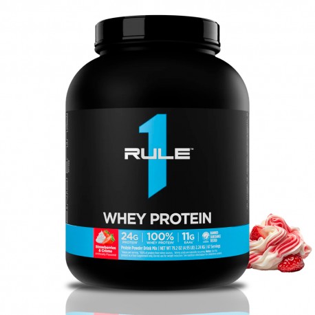 Rule1 Whey Protein - 2240g strawberries creme