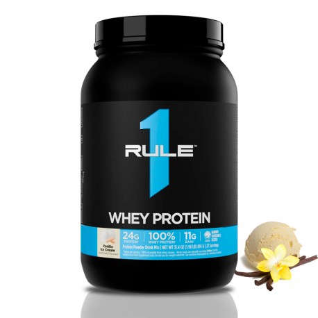 Rule1 Whey Protein - 924g vanilla ice cream