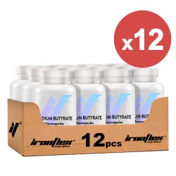 IronFlex Sodium Butyrate - 90 caps vegan. (Package x12)