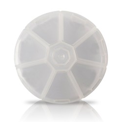 IronFlex Pill Box Round - 1pcs. transparent
