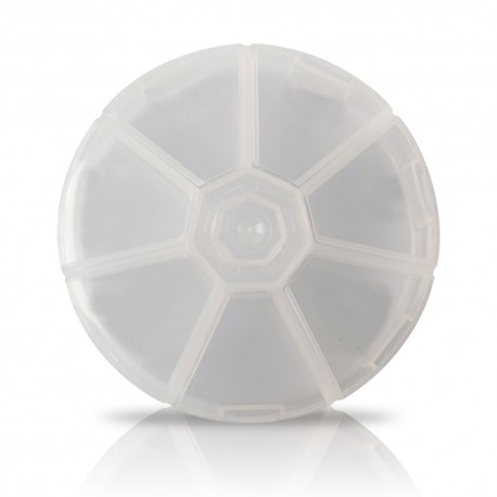 IronFlex Pill Box Round - 1pcs. transparent