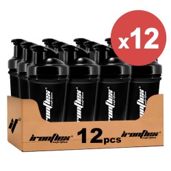 IronFlex Shaker Premium - 500ml black (Package x12)