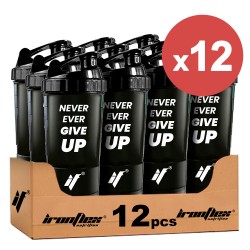 IronFlex Spider Shaker Never Ever Give Up - 500ml black (Package x12)