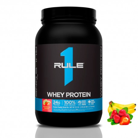 Rule1 Whey Protein - 905g strawberry banana