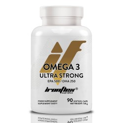 IronFlex Omega 3 Ultra Strong ( EPA 500 / DHA 250 ) - 90 caps.