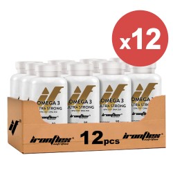 IronFlex Omega 3 Ultra Strong ( EPA 500 / DHA 250 ) - 90 kaps. (Pakiet x12)