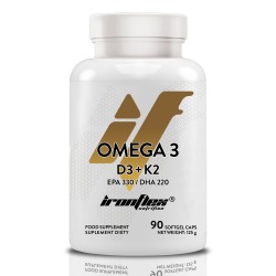 IronFlex Omega 3 D3 + K2 - 90 caps.