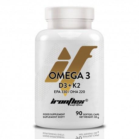 IronFlex Omega 3 D3 + K2 - 90 caps.