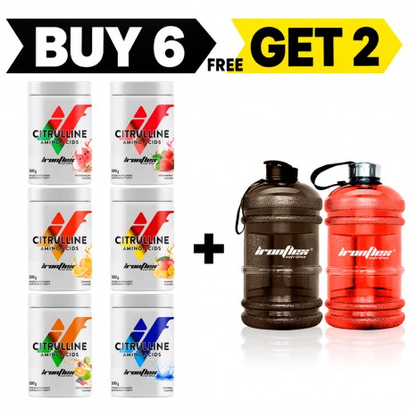 IronFlex Citrulline - 500g mix (Package x6) + 2x galon 2,2l