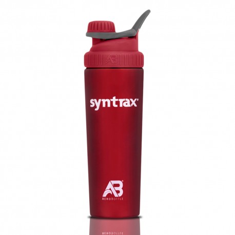 Syntrax Steel Shaker AeroBottle - 946ml red