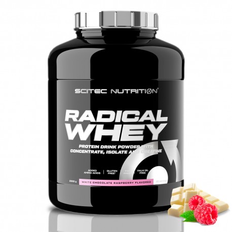 Scitec Radical Whey - 2000g white chocolate raspberry