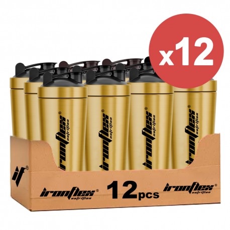 IronFlex Shaker Steel - 750ml gold (Package x12)