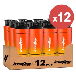 IronFlex Shaker Steel - 591ml orange yellow (Package x12)