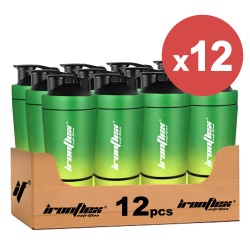 IronFlex Shaker Steel - 591ml green yellow (Package x12)