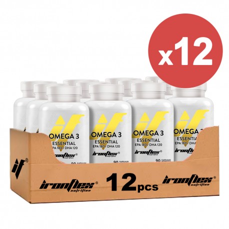 IronFlex Omega 3 Essential - 90 softgel. (Package x12)