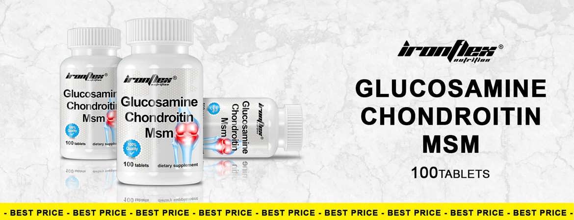 IronFlex Glucosamine MSM Chondroitin - 100 tabs