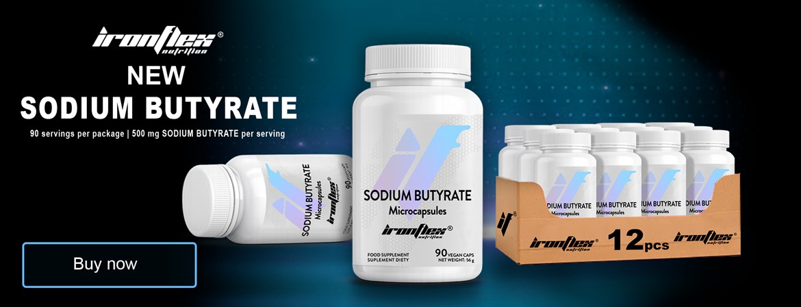 IronFlex Sodium Butyrate - 90 caps vegan