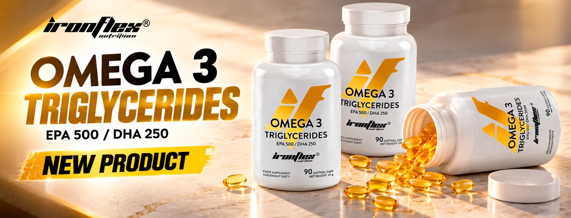 IronFlex Omega 3 Triglycerides - 90 softgel.