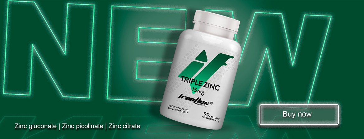IronFlex Triple Zinc 15mg - 90 caps.